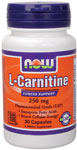 NOW L-Carnitine 250 mg    30 Capsules