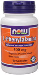 NOW L-Phenylalanine 500 mg 60 Capsules