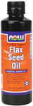 NOW Organic Flax Seed Oil 12 Fluid Ounces (355ml)