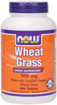 NOW Wheat Grass 500 mg 500 Tablets