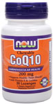 NOW Foods Chewable CoQ10 200 mg 30 Lozenges