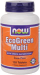 NOW Eco-Green Iron-Free Multi 120 Tablets