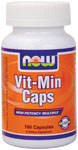 NOW Vit-Min Caps 100 Capsules