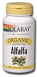 Solaray Alfalfa Organic 430 mg 100 Vegetarian Capsules