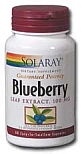 Solaray Blueberry Leaf Extract 100 mg 60 Capsules