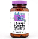 Bluebonnet L-Arginine / L-Ornithine 500 mg/250 mg 100 VCaps