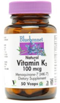 Bluebonnet Vitamin K-2 100 mcg 100 Vcaps