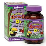 Bluebonnet Super Earth Rainforest Animalz® Vitamin D3 400 IU 90 Chewable Tablets