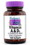 Bluebonnet Vitamin A&D 10,000 IU / 400 IU 100 Softgels