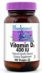 Bluebonnet Vitamin D3 400 IU 180 Vcaps