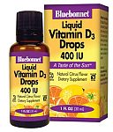 Bluebonnet Vitamin D3 Drops 400 IU 1 Ounce