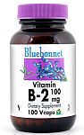 Bluebonnet Vitamin B-2 100 mg 100 Vcaps