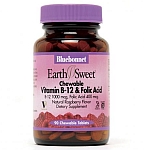 Bluebonnet EarthSweet Chewable Vitamin B-12 & Folic Acid 1,000 mcg/400 mcg 180 Chewable Tablets