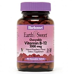 Bluebonnet EarthSweet Chewable Vitamin B-12  2,000 mcg 90 Tablets