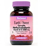 Bluebonnet EarthSweet Methylcobalamin Vitamin B-12  5,000 mcg 60 Chewable Tablets