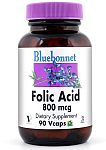 Bluebonnet Folic Acid 800 mcg 90 Vcaps