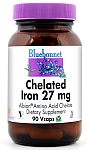 Bluebonnet Albion® Chelated Iron 27 mg 90 Vcaps