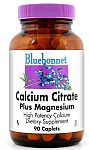 Bluebonnet Calcium Citrate Plus Magnesium 90 Caplets