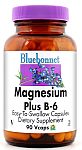 Bluebonnet Magnesium 400 mg Plus B-6   90 Vcaps