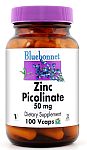 Bluebonnet Zinc Picolinate 50mg  100 Vcaps