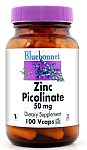 Bluebonnet Zinc Picolinate 50mg 100 Vcaps