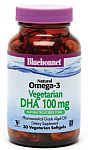 Bluebonnet Natural Omega-3 Vegetarian DHA 100 mg 60 Softgels