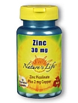 Natures Life® Zinc 30 mg 100 Capsules