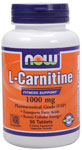 NOW Foods L-Carnitine 1000 mg 50 Tablets