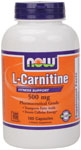 NOW Foods L-Carnitine 500 mg 180 Capsules
