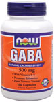 NOW Foods GABA with B-6 500 mg 100 Capsules