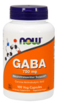 NOW Foods GABA 750nmg 100 VCaps