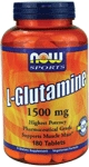 NOW Foods L-Glutamine 1,500 mg 180 Tablets