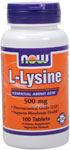 NOW Foods L-Lysine 500 mg 100 Tablets