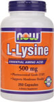 NOW Foods L-Lysine 500 mg 250 Capsules