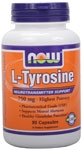 NOW Foods L-Tyrosine 750 mg 90 Capsules