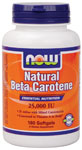 NOW Foods Beta Carotene 25,000 IU 180 Softgels