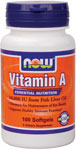 NOW Foods Vitamin A 10,000 IU 100 Softgels