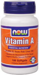 NOW Foods Vitamin A  25,000 IU 100 Softgels