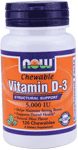 NOW Foods Chewable Vitamin D 5,000 IU 120 Chewables