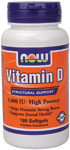 NOW Foods Vitamin D-3 1,000 IU 180 Softgels