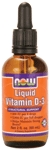 NOW Foods Liquid Vitamin D-3 2 fl oz