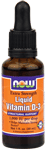 NOW Foods Liquid Vitamin D-3 Extra Strength 1 fl oz (30 ml)