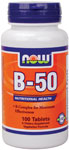 NOW Foods B-50 100 Tablets