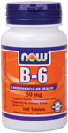 NOW Foods B-6 50 mg 100 Tablets