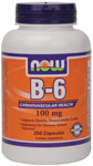 NOW Foods B-6 100 mg 250 Capsules