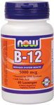 NOW Foods B-12 Sublingual 5,000 mcg 60 Lozenges