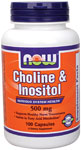 NOW Foods Choline & Inositol 500 mg 100 Capsules