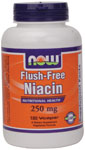 NOW Foods Flush-Free Niacin  250 mg 180 Capsules