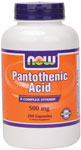 NOW Foods Pantothenic Acid 500 mg 250 Capsules