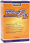 NOW Foods Instant Energy B-12 (2,000 mcg of B-12 per packet) 75 Packets